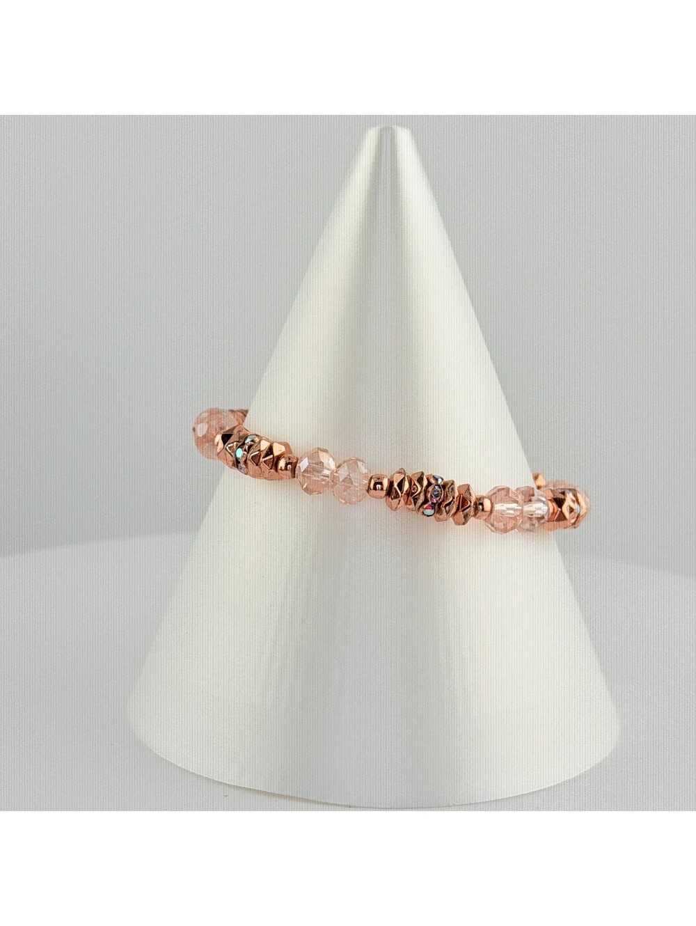 Bomb Party Single Stack Bracelet - on Rose Gold #29